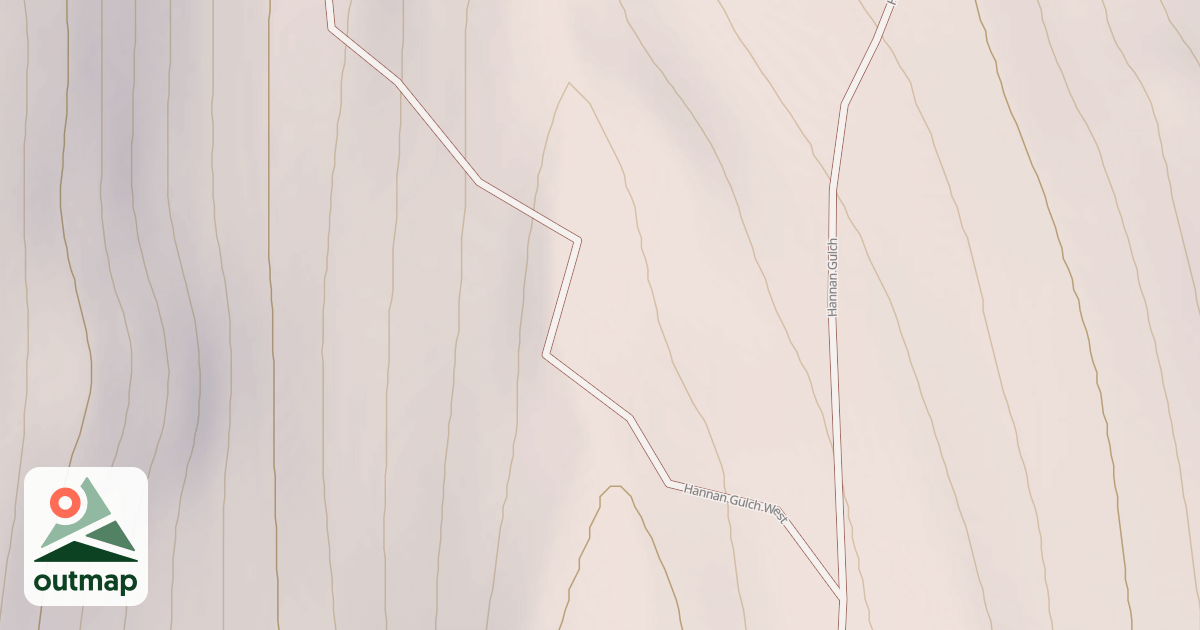 Map of Hannan Gulch West