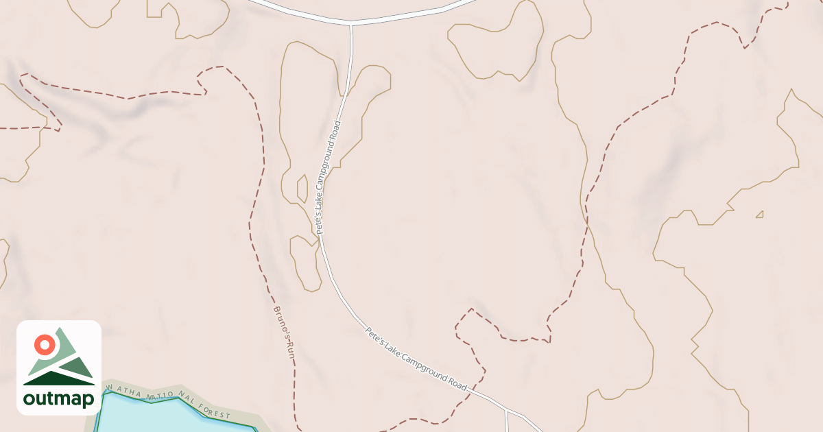 Map of PETE'S LAKE CAMPGROUND