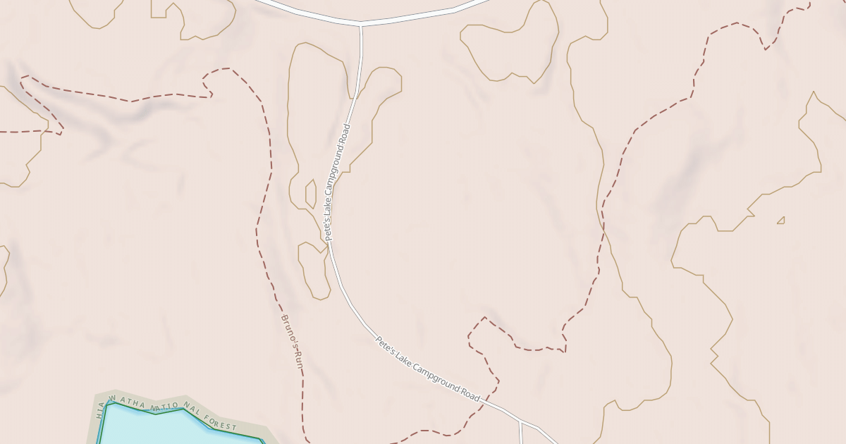 Map preview of PETE'S LAKE CAMPGROUND