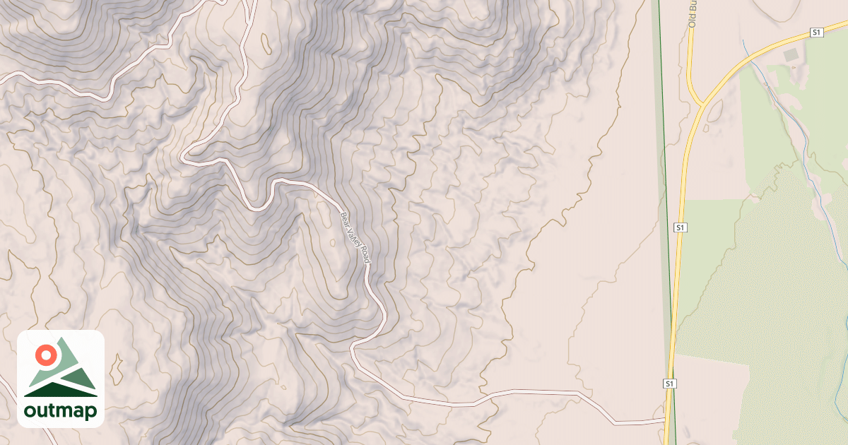Map of BEAR VALLEY