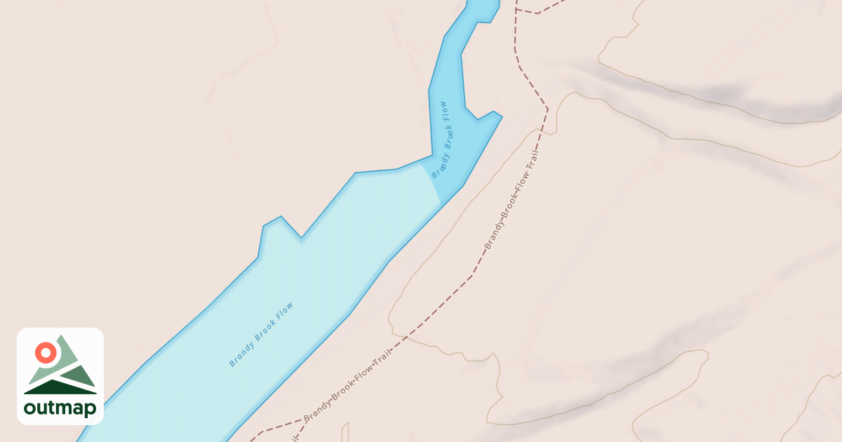 Map of Brandy Brook Flow Trail