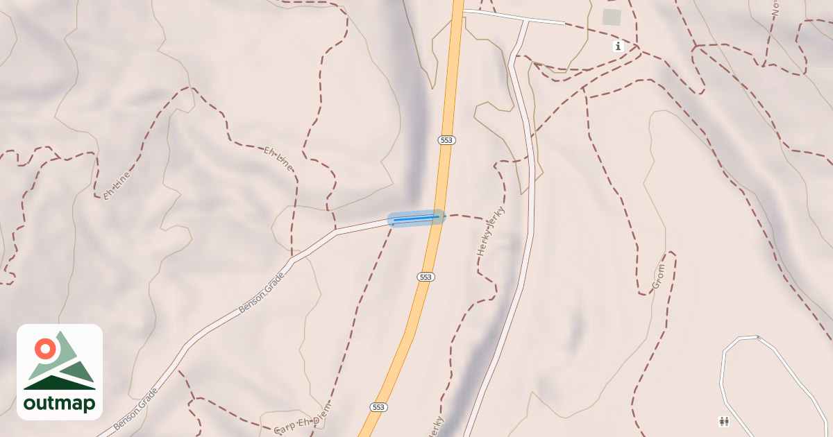 Map of Benson Grade