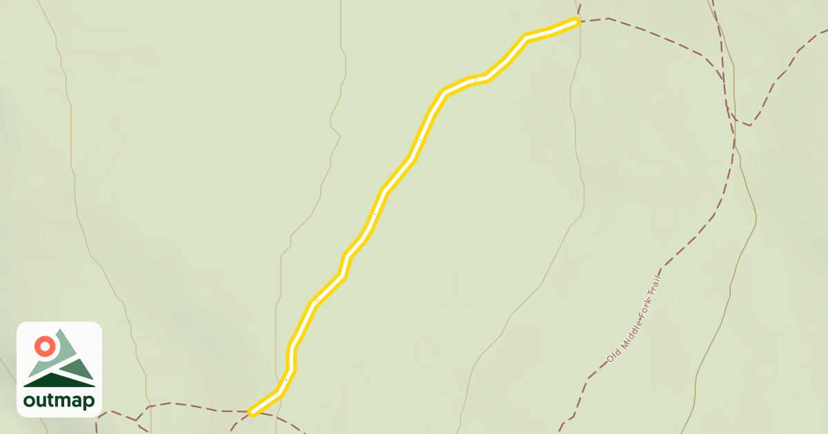 Map of Middle Fork Trail
