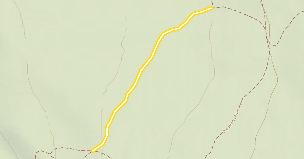 Map preview of Middle Fork Trail