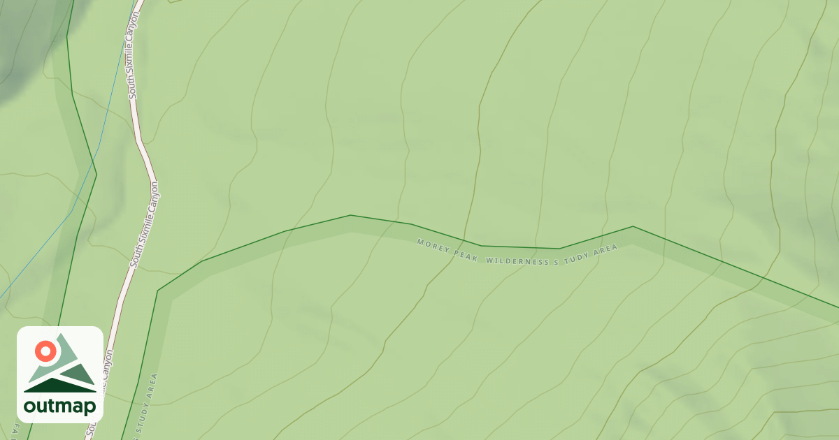 Map of CROSS DRAINAGE ROAD
