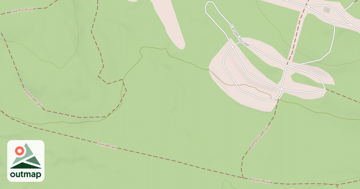 Map of Prince Gallitzin State Park Trails