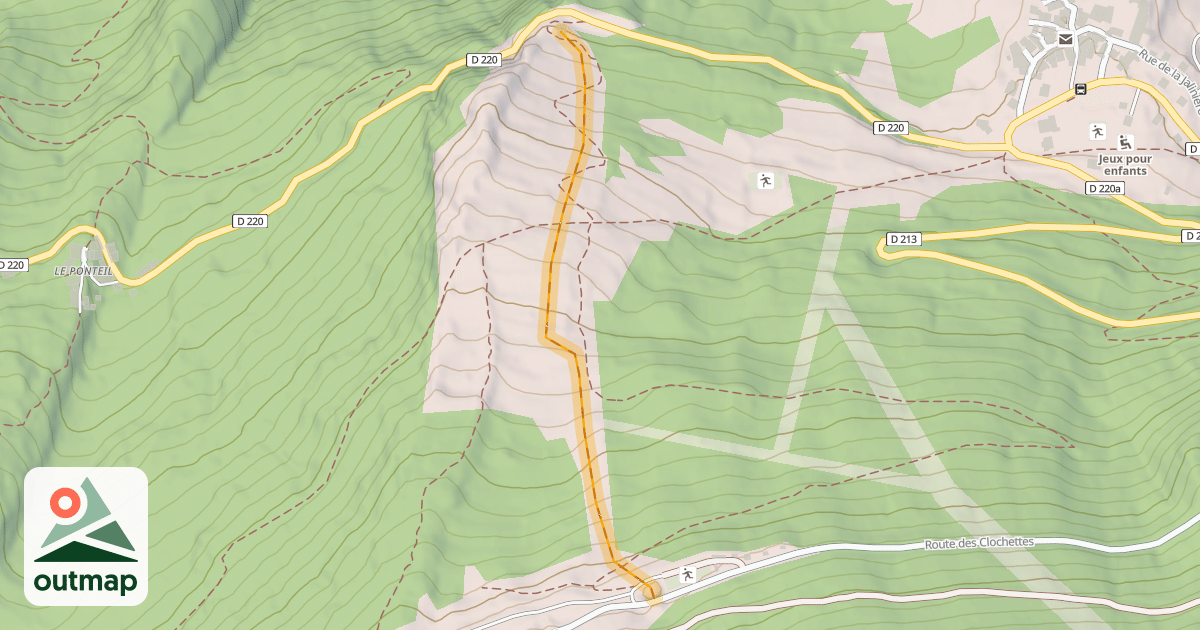 Map of ancienne piste intermédiare "Bons"