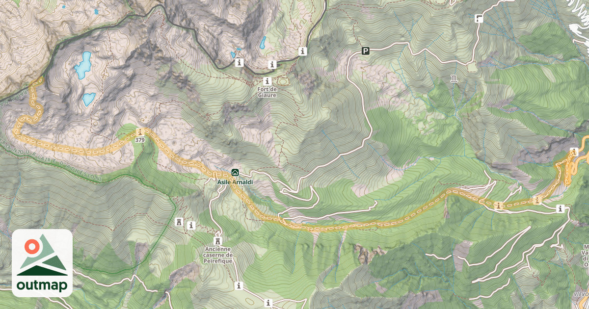 Map of Pointe de Peyrefique — Caramagne