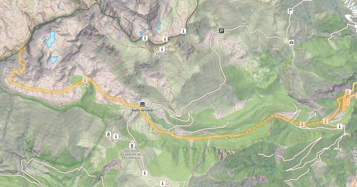 Map preview of Pointe de Peyrefique — Caramagne