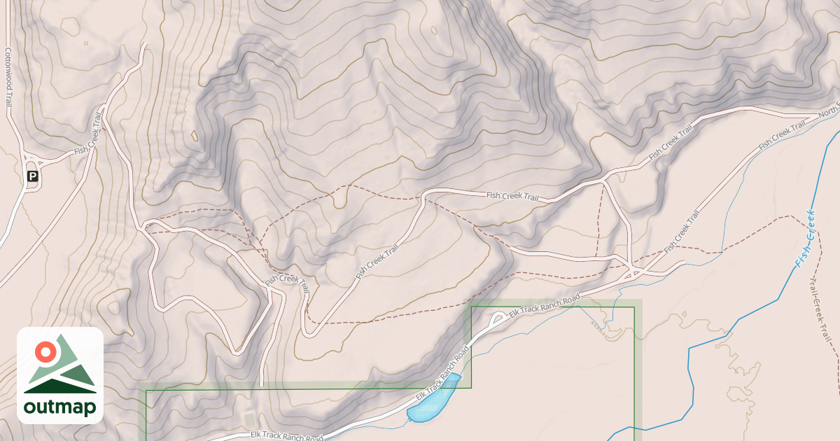 Map of FISH CREEK