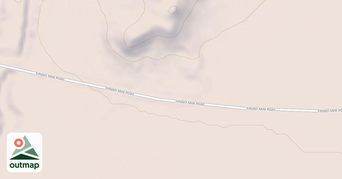 Map of FIFTEEN MILE