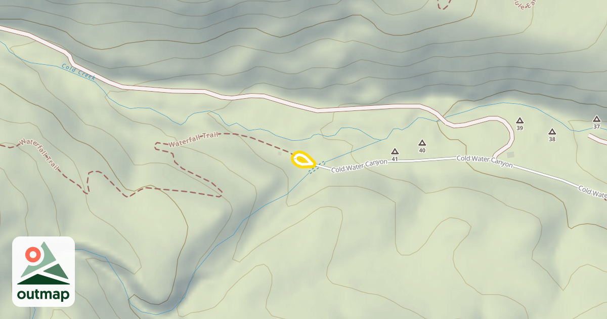 Map of Cold Canyon
