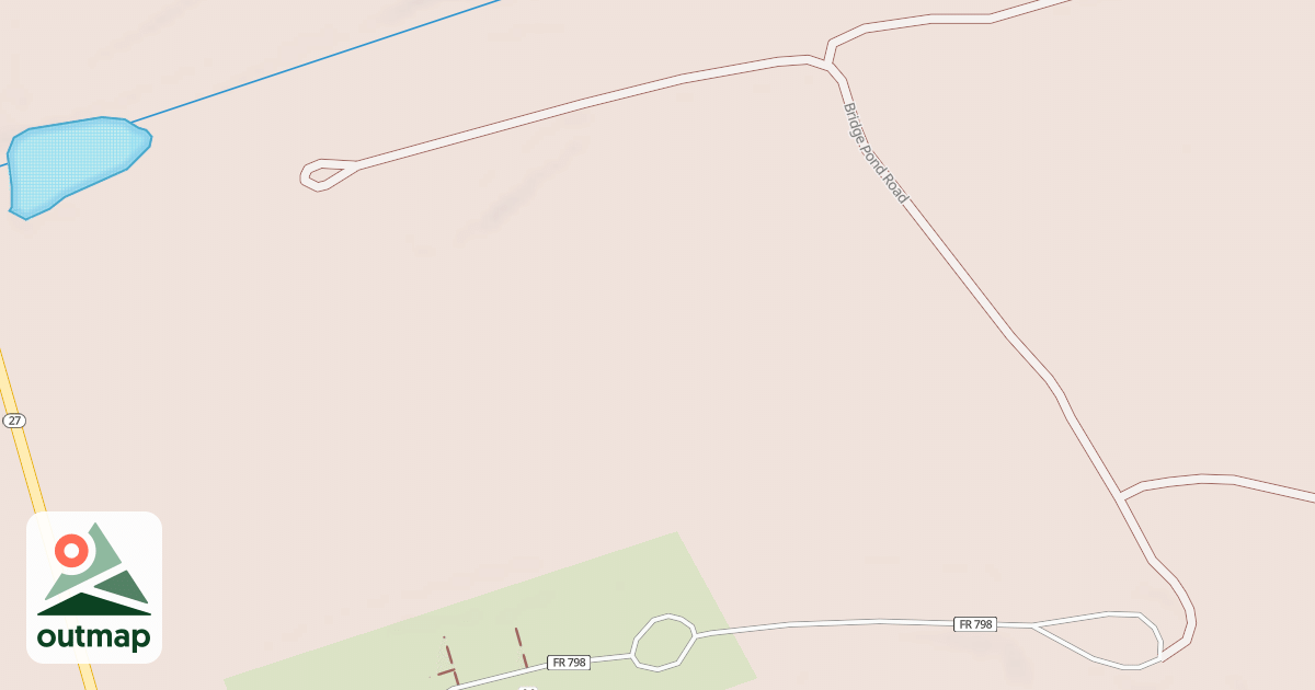 Map of BRIDGE POND