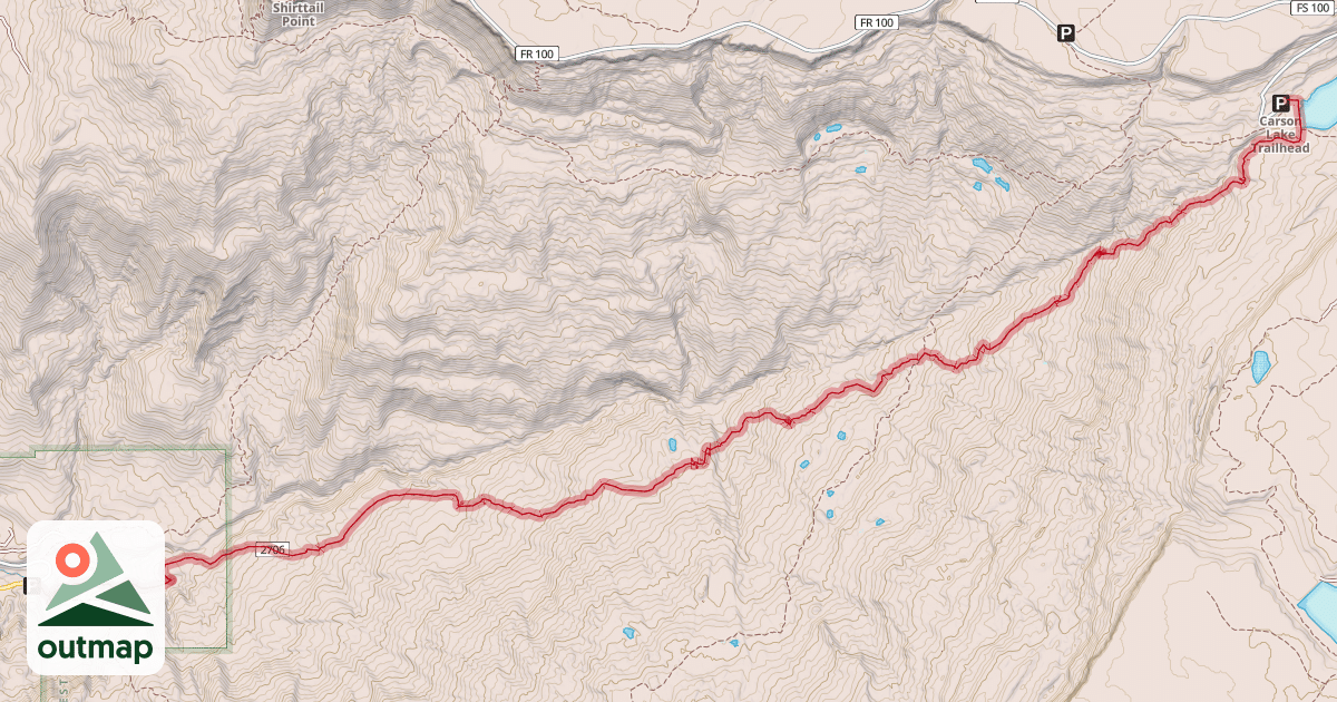 Map of Kannah Creek Trail