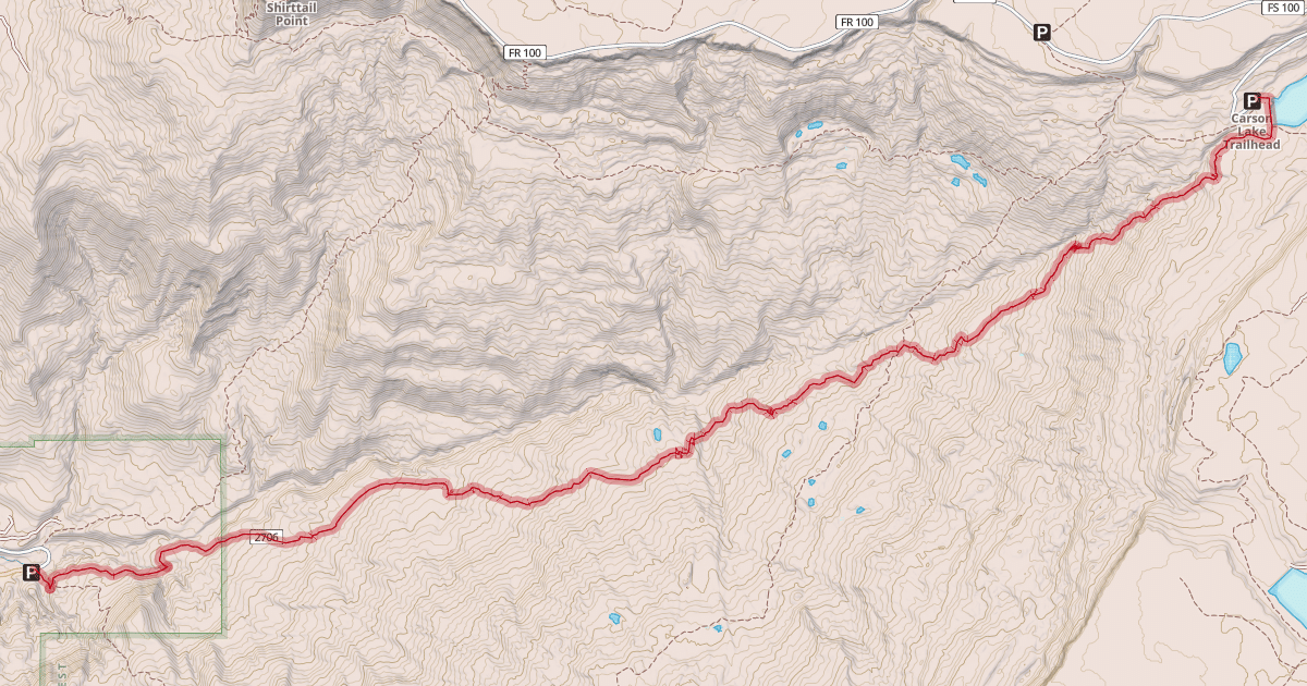 Map preview of Kannah Creek Trail