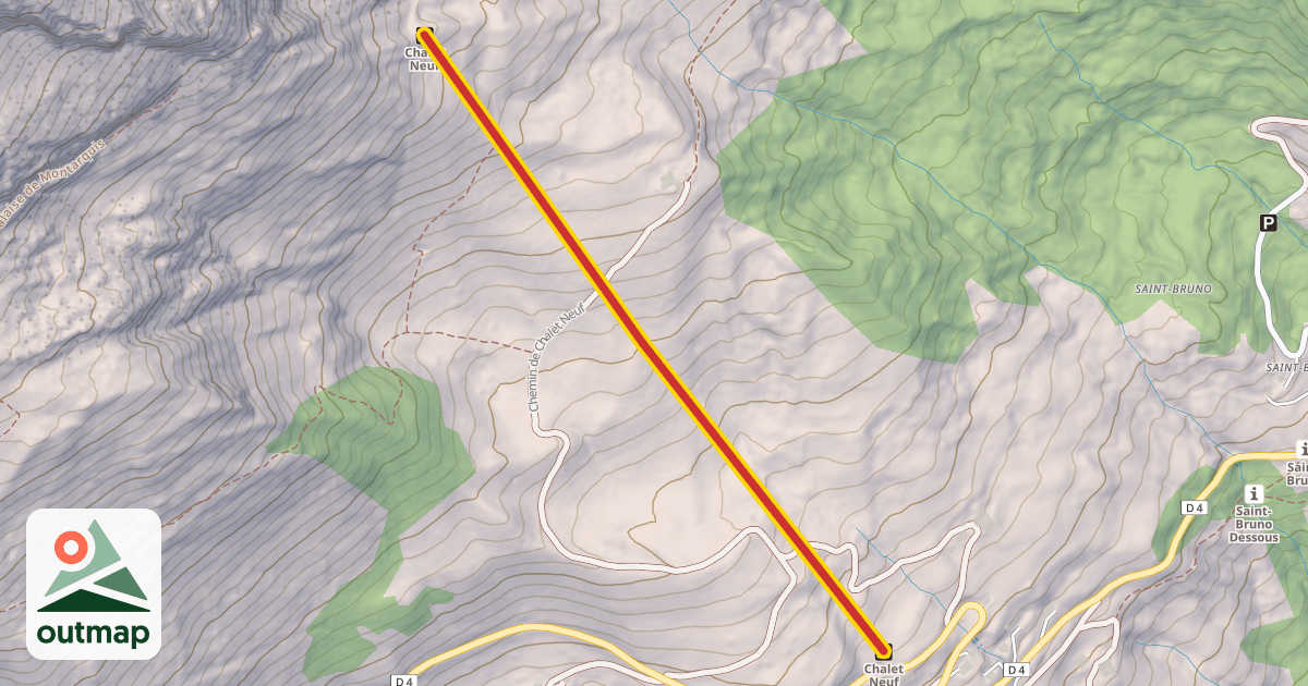 Map of Chalet Neuf