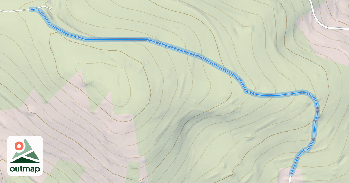 Map of Chemin de Moulin Cherier aux Rivières