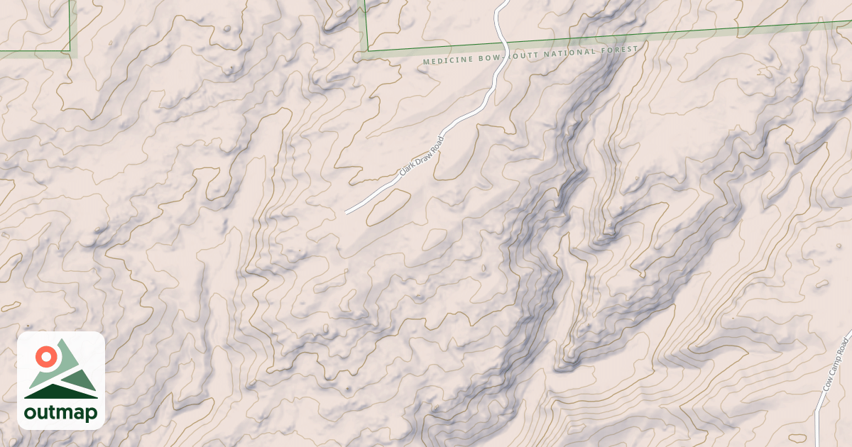 Map of CLARK DRAW
