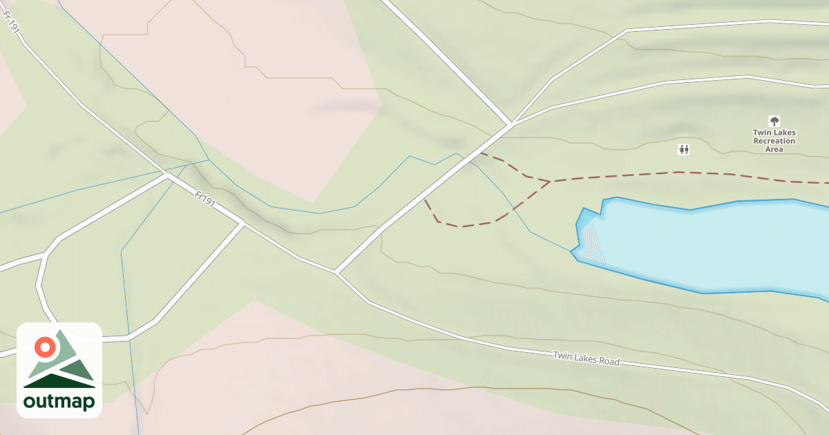 Map of TWIN LAKES