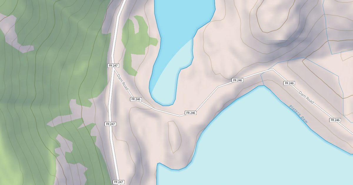 Map preview of DAM
