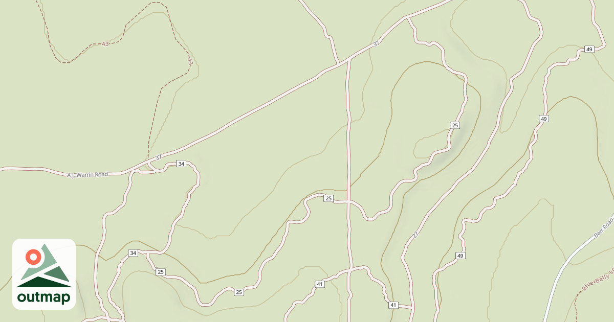 Map of Cline Buttes Tr 25