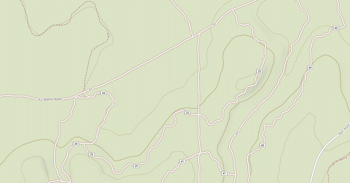 Map preview of Cline Buttes Tr 25
