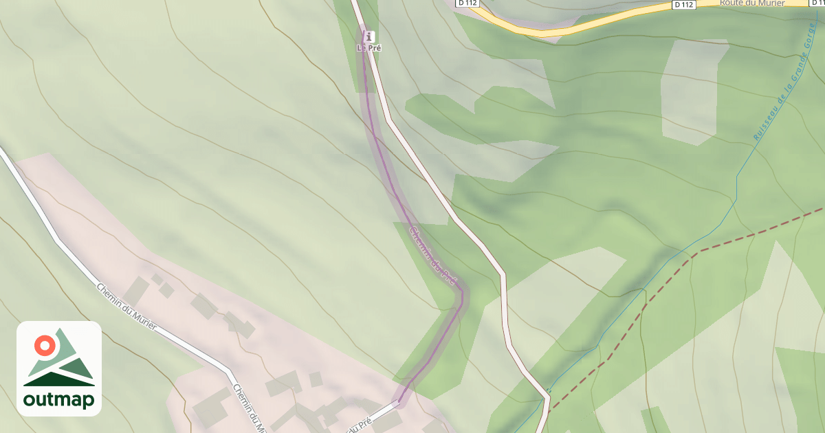 Map of Chemin du Pré