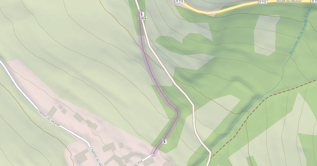 Map preview of Chemin du Pré