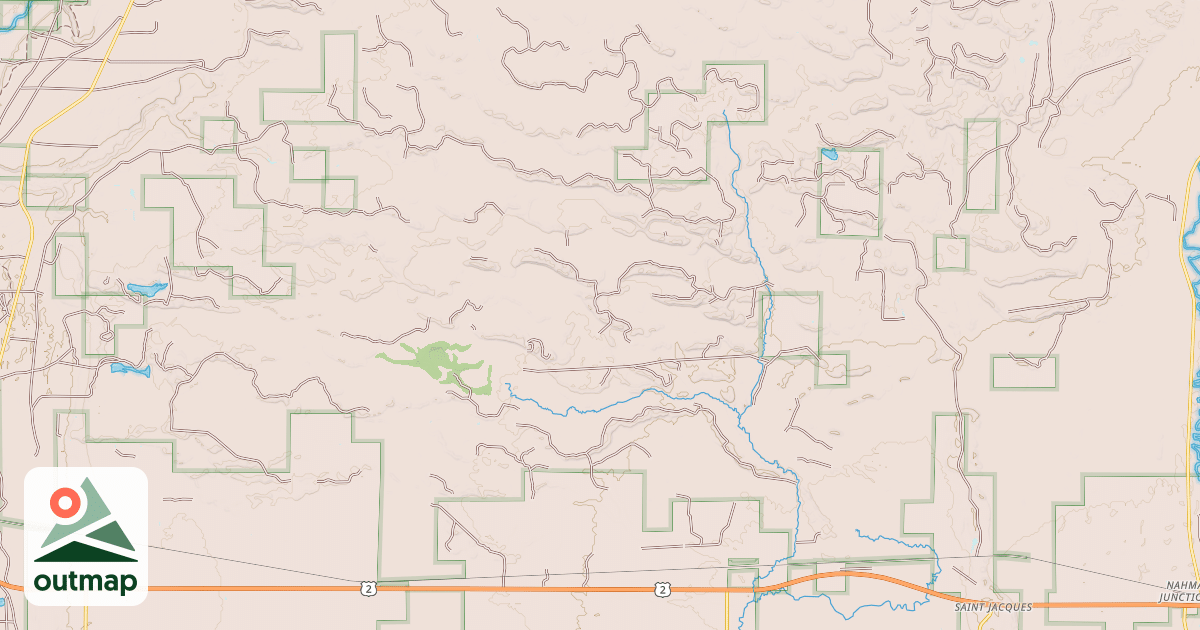 Map of Big Bay De Noc Snomo