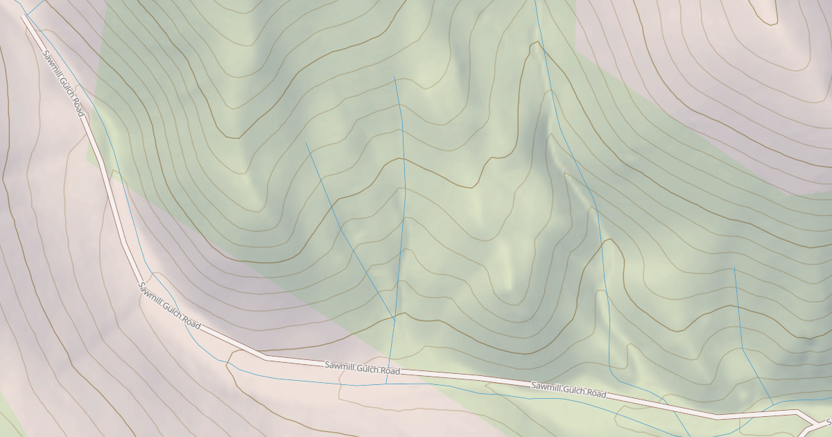 Map preview of SAWMILL GULCH