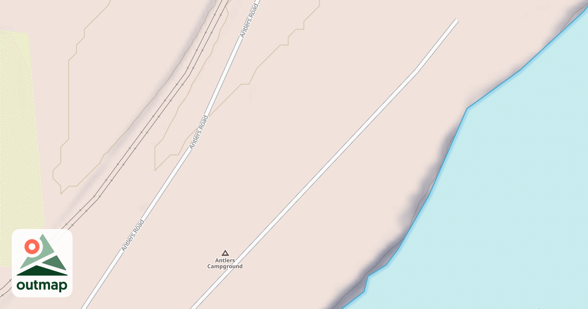 Map of ANTLERS CG  LOWER XING