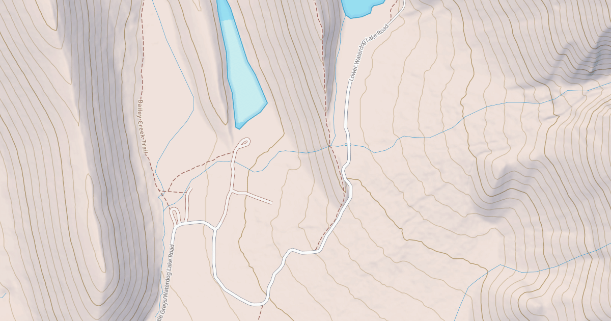 Map preview of LOWER WATERDOG LAKE