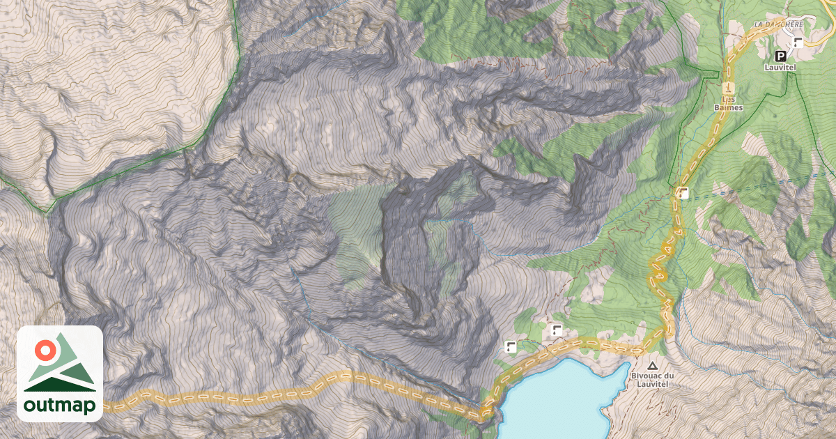 Map of Brèche de Malhaubert — La Danchère