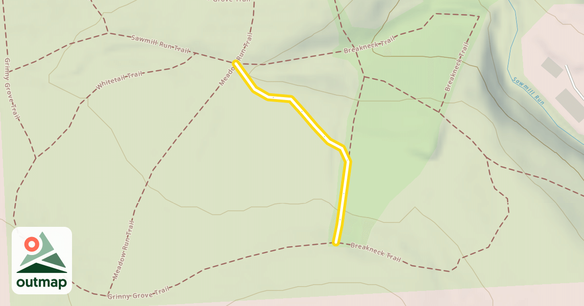 Map of Deer Run Trail
