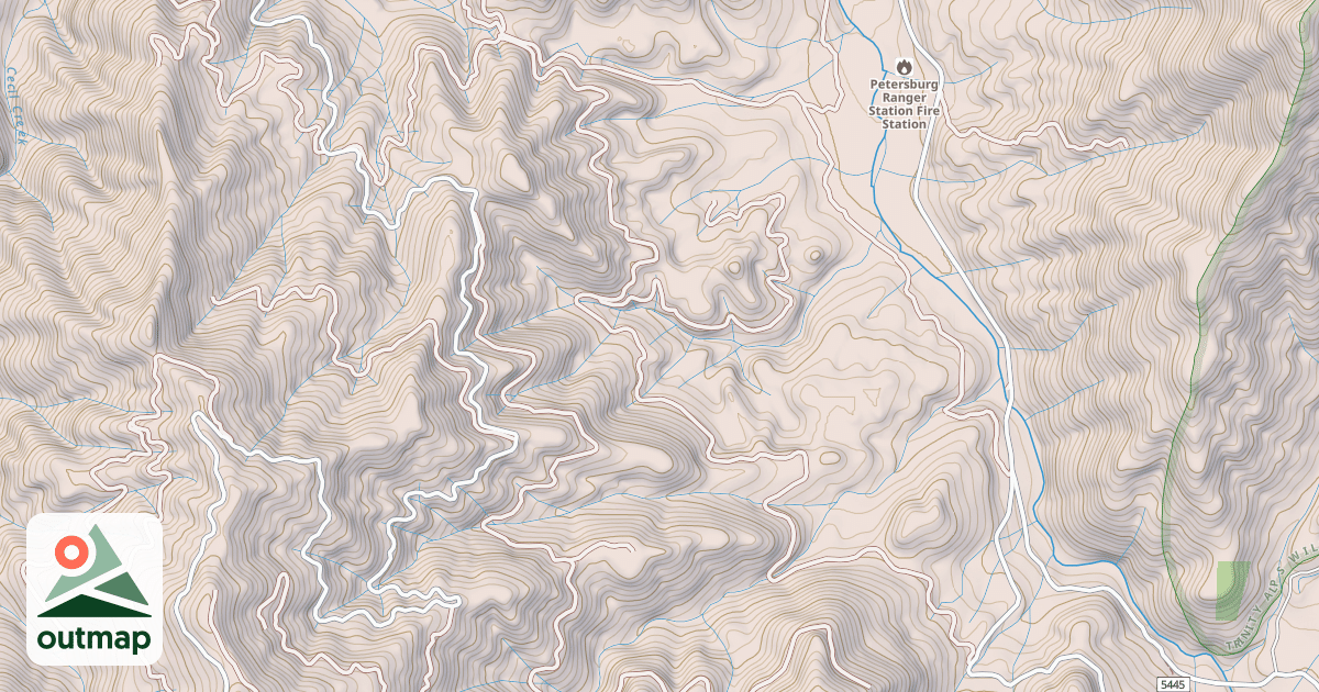 Map of BLUE GULCH