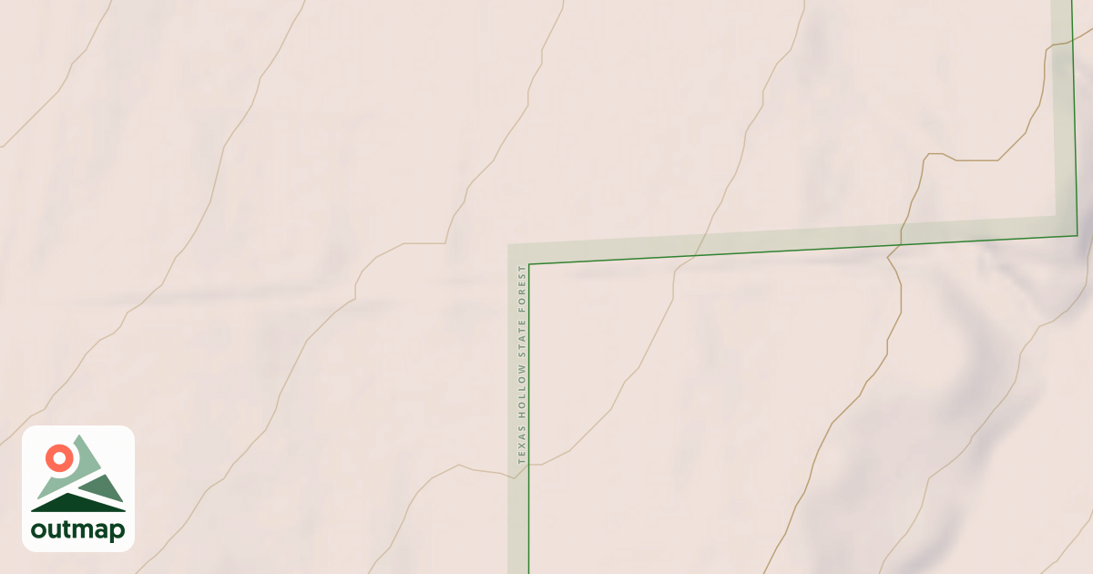 Map of Texas Hollow Snowmobile Trail
