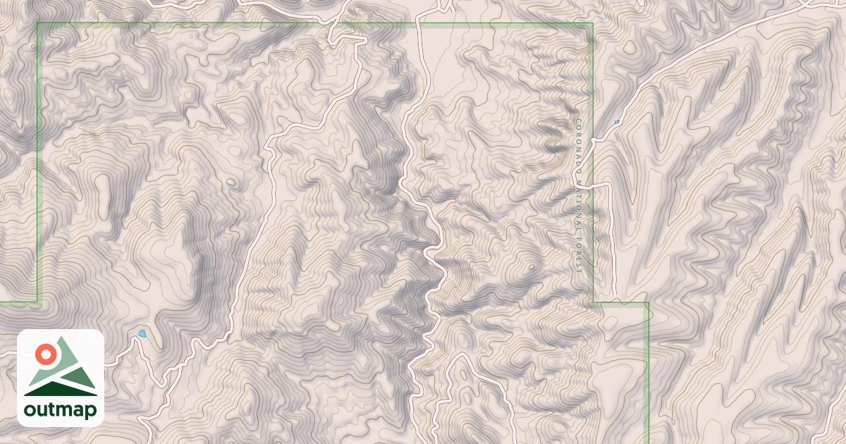 Map of FOURMILE CANYON