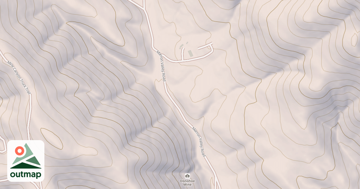 Map of Cottonwood Creek Rd