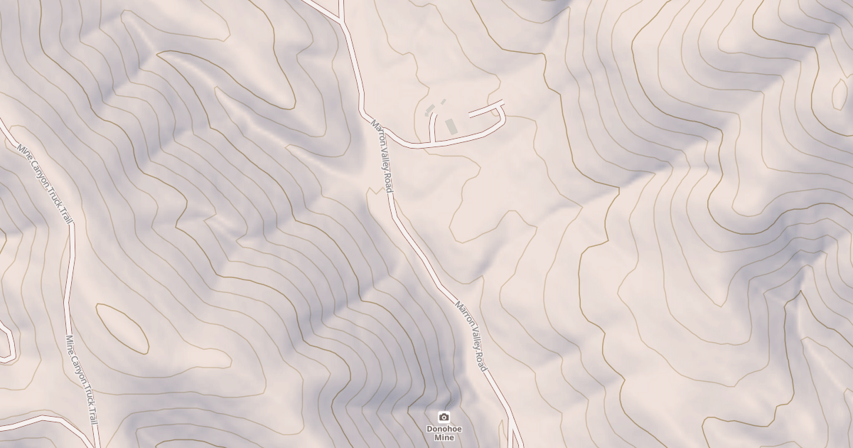 Map preview of Cottonwood Creek Rd