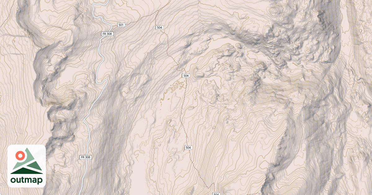 Map of Center Ridge
