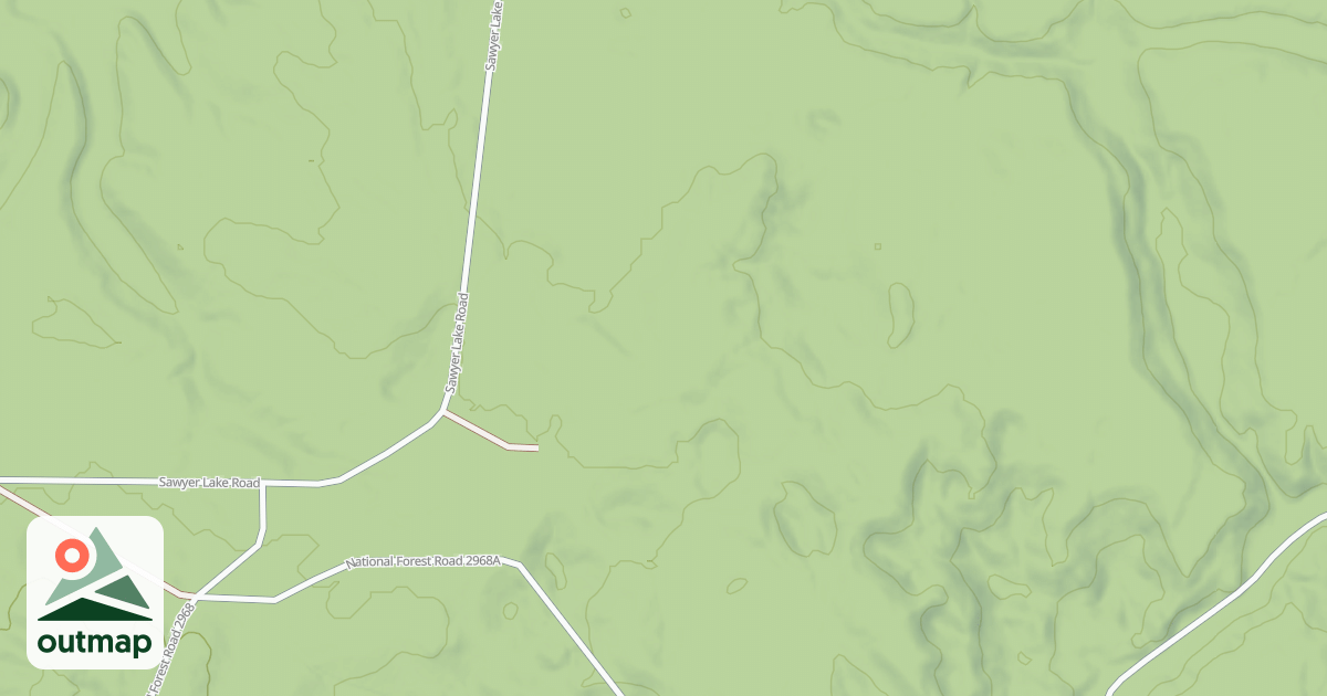 Map of Snowmobile Trail Lkln Langlade