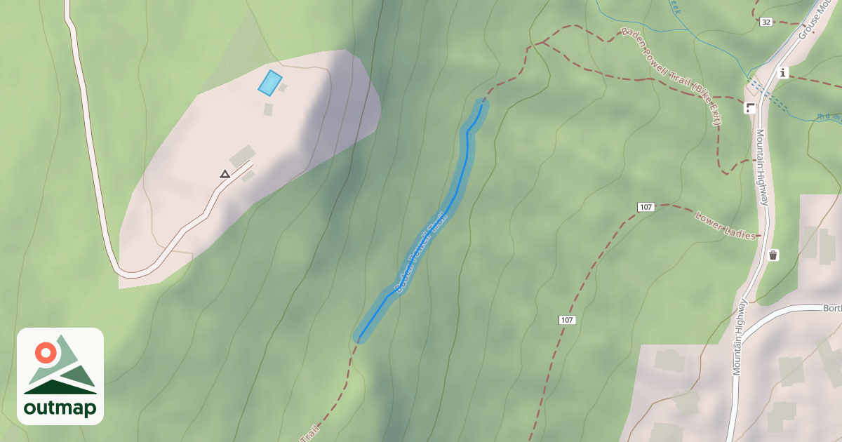 Map of Baden Powell Trail