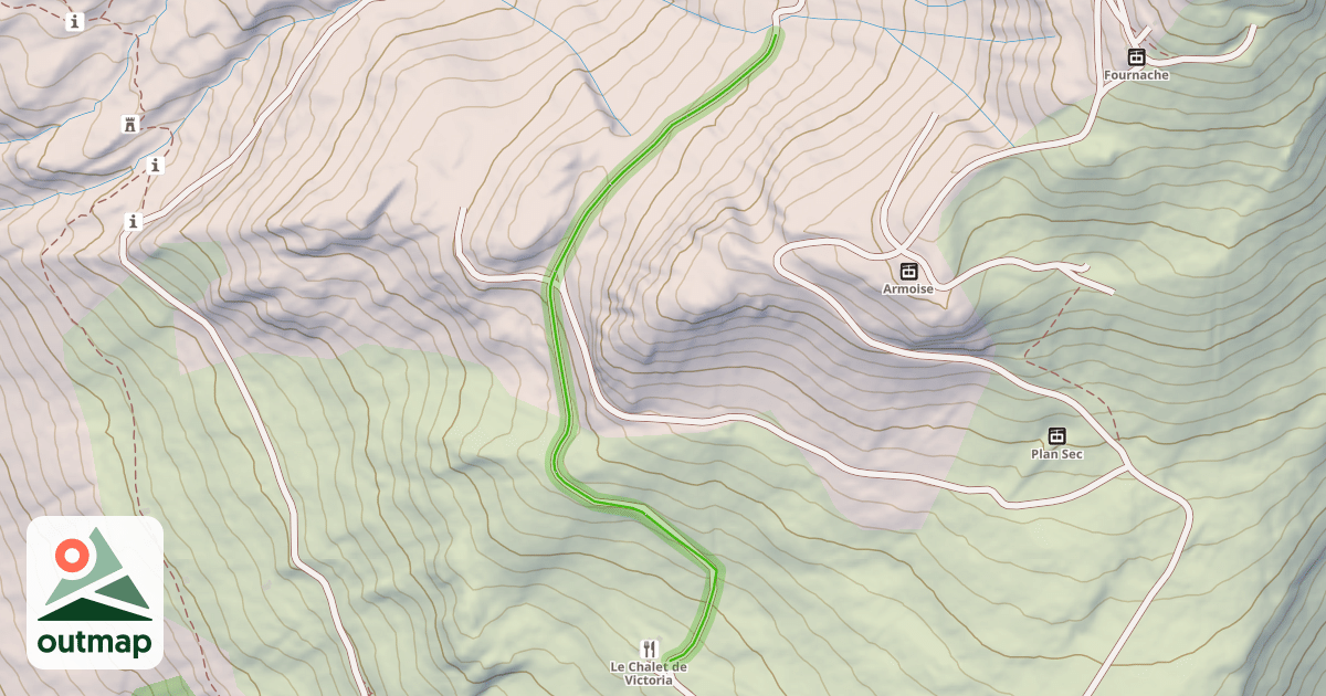 Map of Le Chamois
