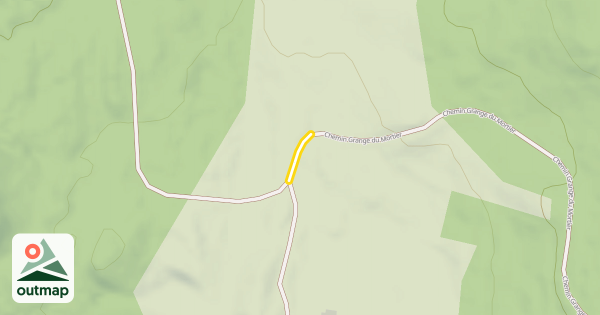 Map of Chemin Grange du Mortier