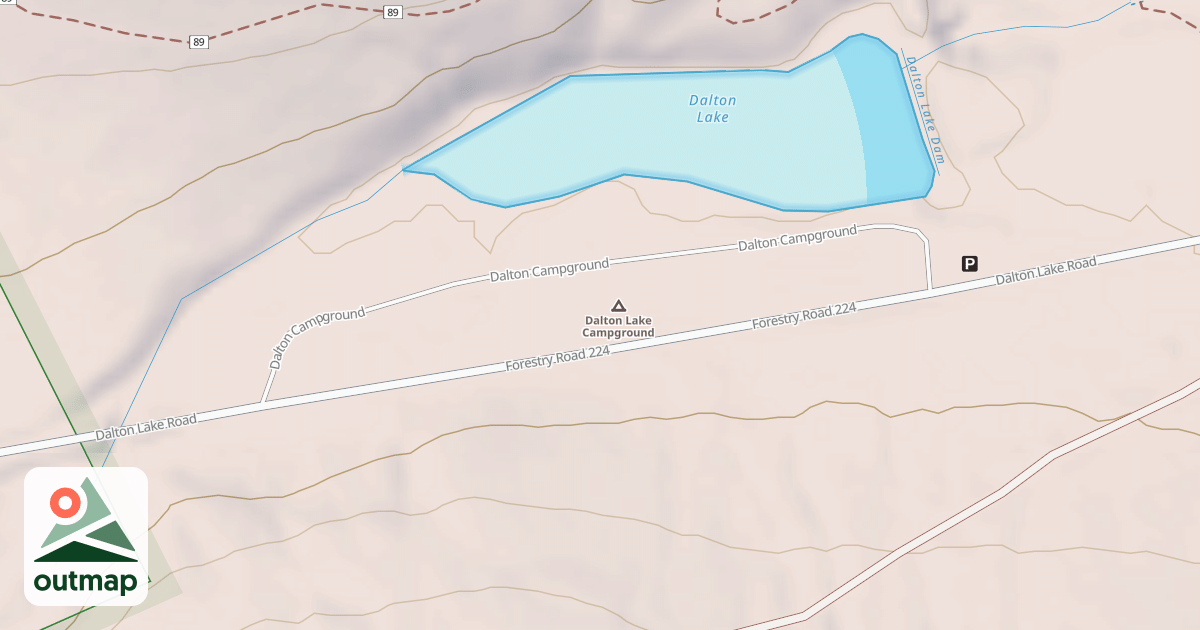 Map of DALTON LAKE CG