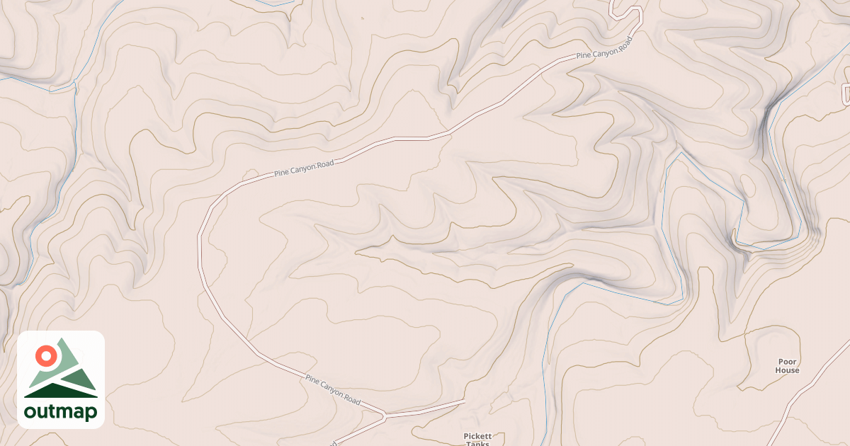 Map of PINE CANYON