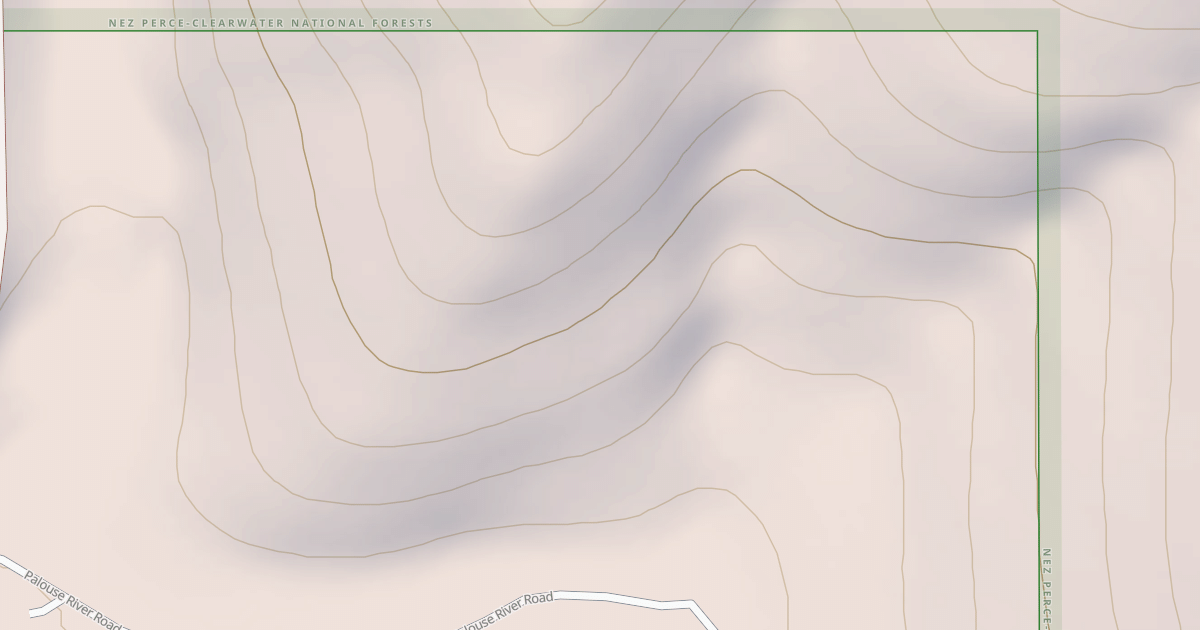 Map preview of Palouse Ohv - Greenhorn