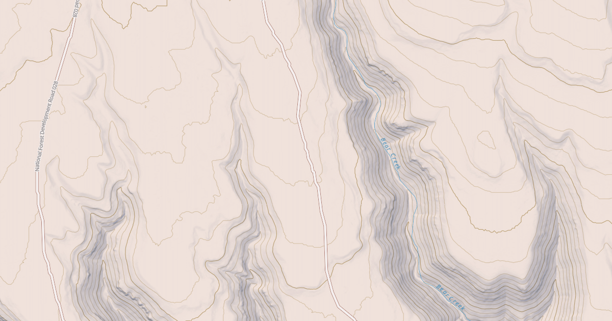 Map preview of USFS National Forest System Roads {3EE11881-1345-497F-83F1-D3EF283217FE}