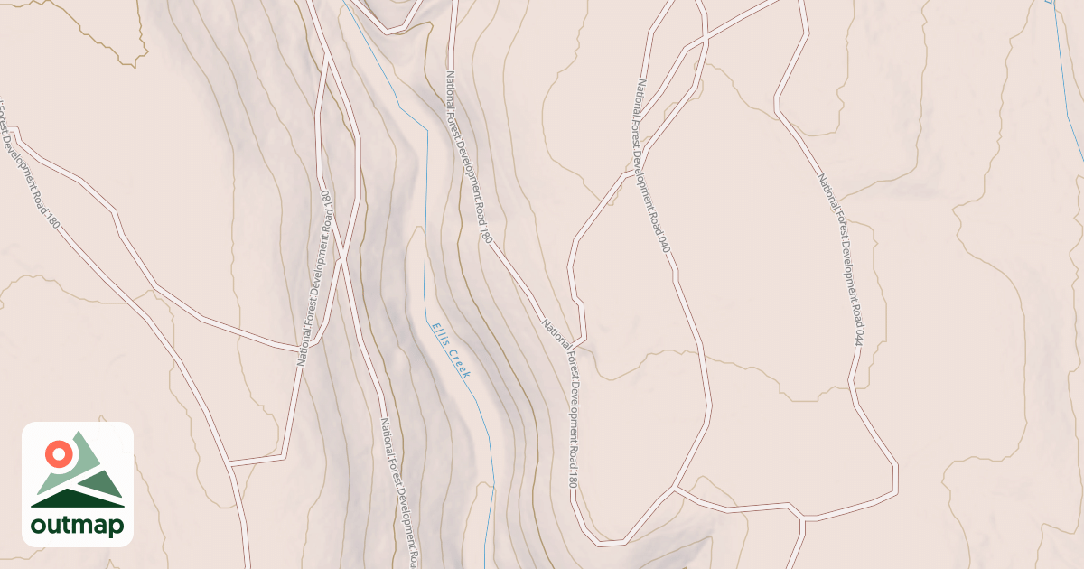 Map of USFS National Forest System Roads {65A5CE11-258A-45F4-A456-AA328391FF0B}