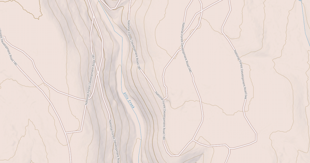 Map preview of USFS National Forest System Roads {65A5CE11-258A-45F4-A456-AA328391FF0B}